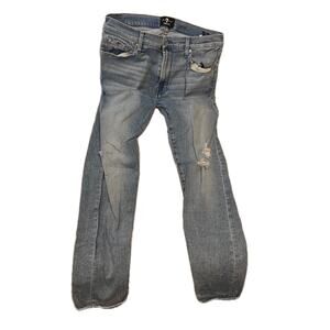 7 For all Mankind Slim Straight Luxe Sport Jeans Mens 32x32